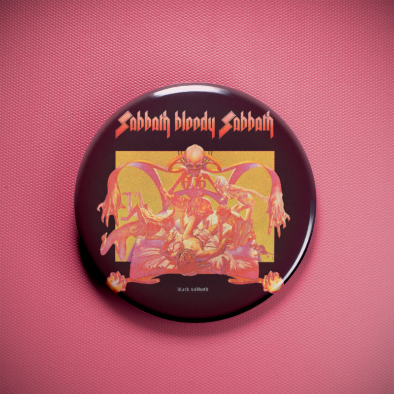 Black Sabbath Sabbath Bloody Sabbath 2.25in Pin | Ozzy Osbourne 70s Occult Rock Album Art