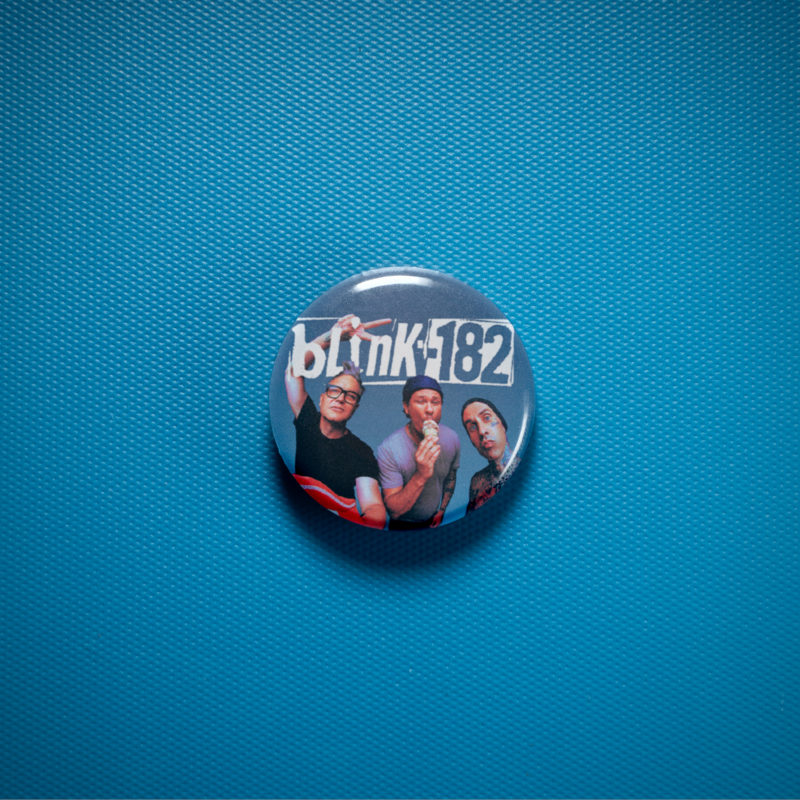 Blink182 Band Photo 1in Pin | 90s/00s Pop Punk Album Art