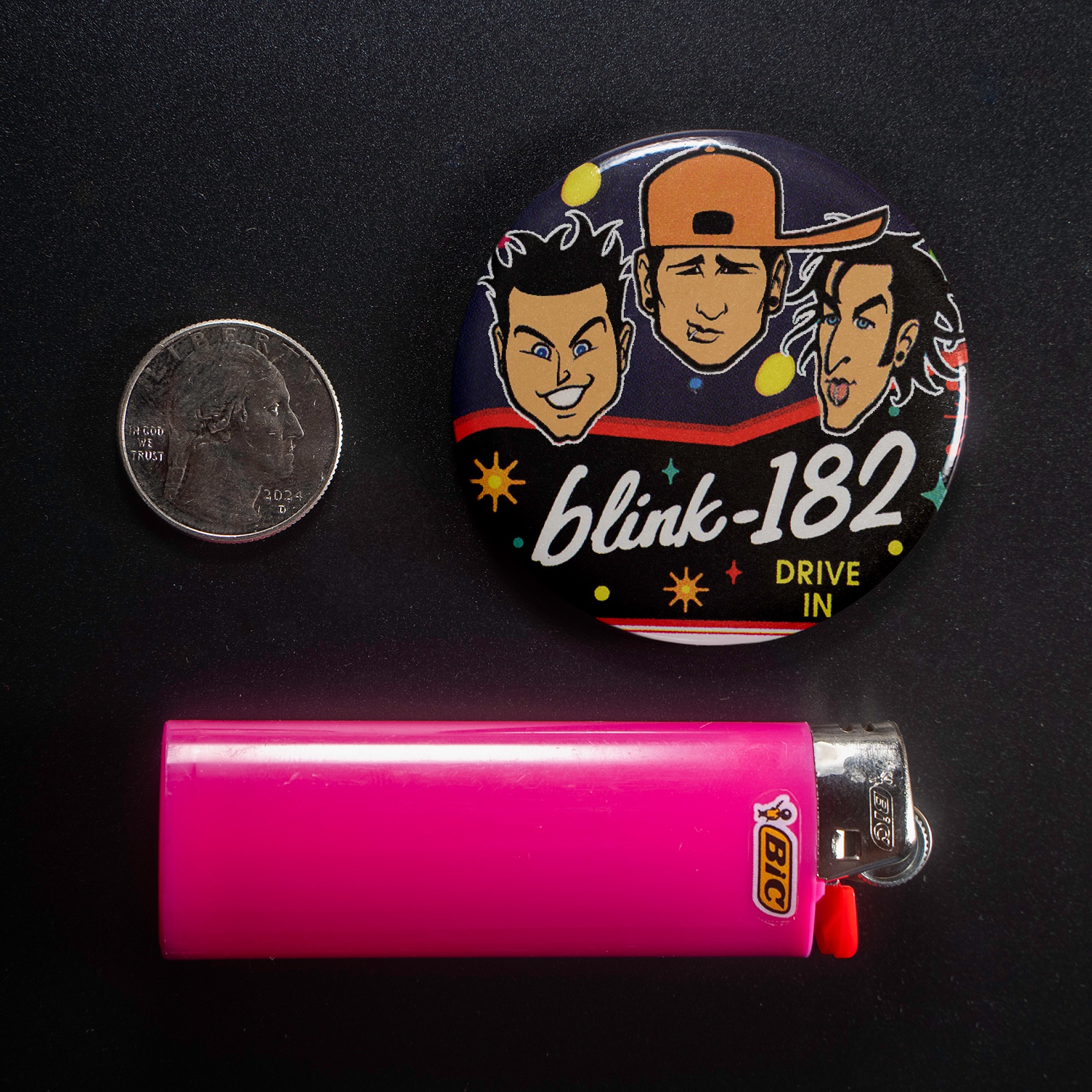 Blink182 Mark, Tom & Travis Show 1.5in Pin | Y2K Pop Punk Album Art - Image 3