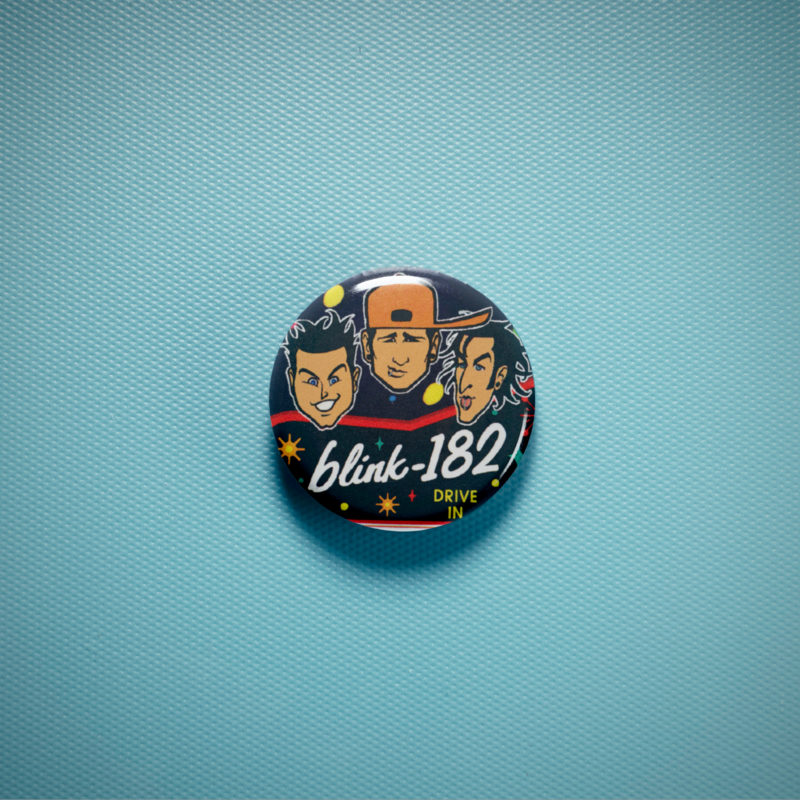 Blink-182 Drive In 1in Pin | 90s/2000s Pop Punk Album Art