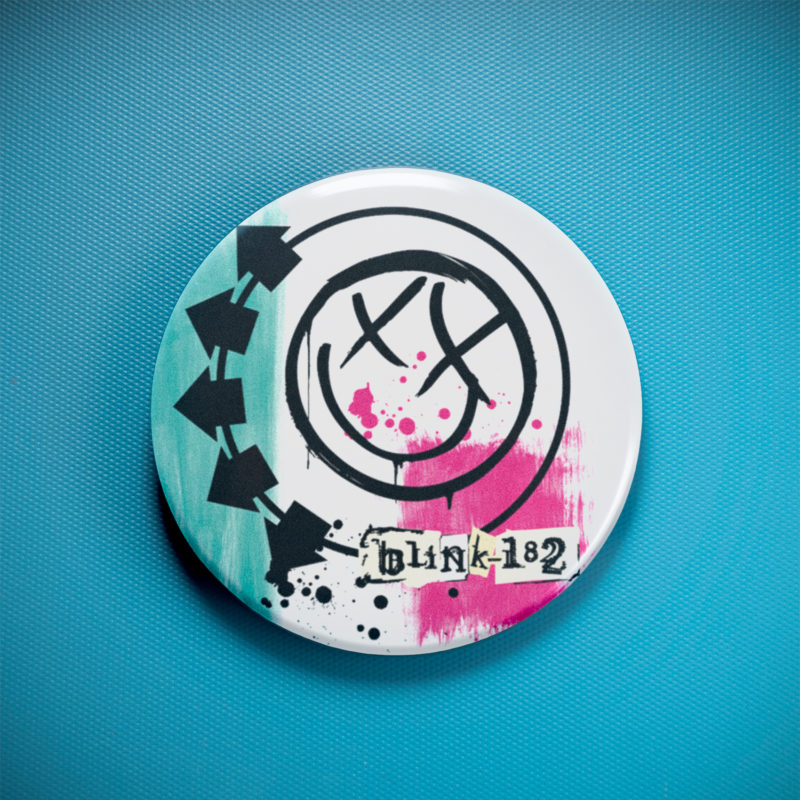 Blink182 Untitled 2.25in Pin | Mark Hoppus 90s/00s Pop Punk Vibe