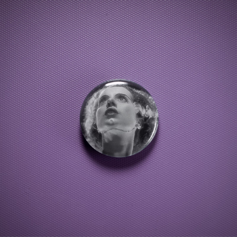 Bride Of Frankenstein Chin Stitches 1in Pin | Elsa Lanchester's Haunting Glamour Badge