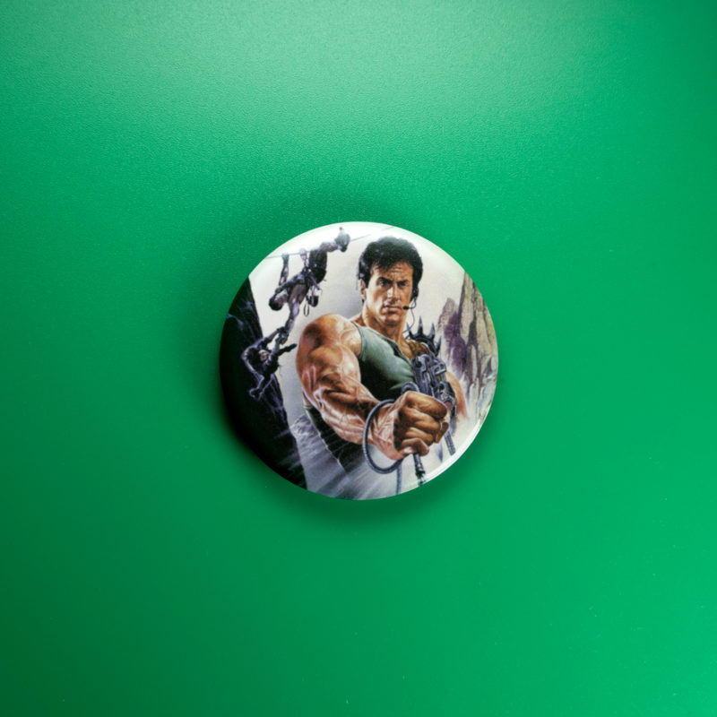 Cliffhanger Movie Poster 1.5in Pin | Sylvester Stallone 90s Action Thriller