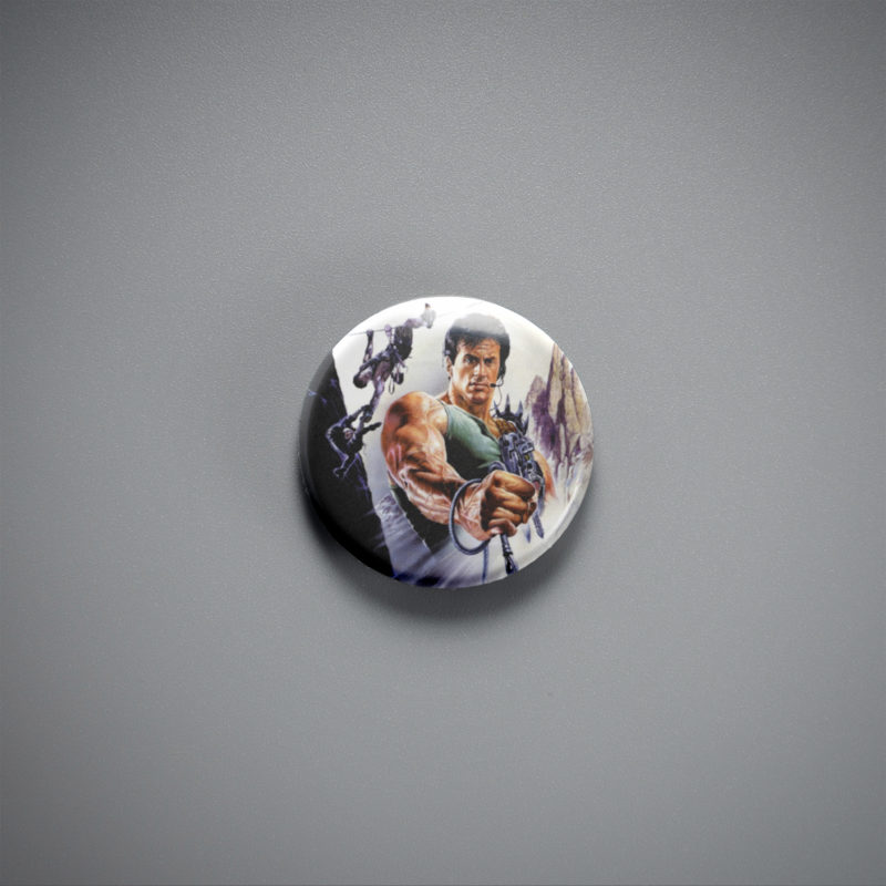 Cliffhanger Movie Poster 1in Pin | Sylvester Stallone 90s Action Thriller
