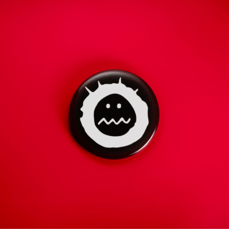 Coal Chamber Old School Smiley 1.5in Pin | 90s Grunge Nu Metal Album Art