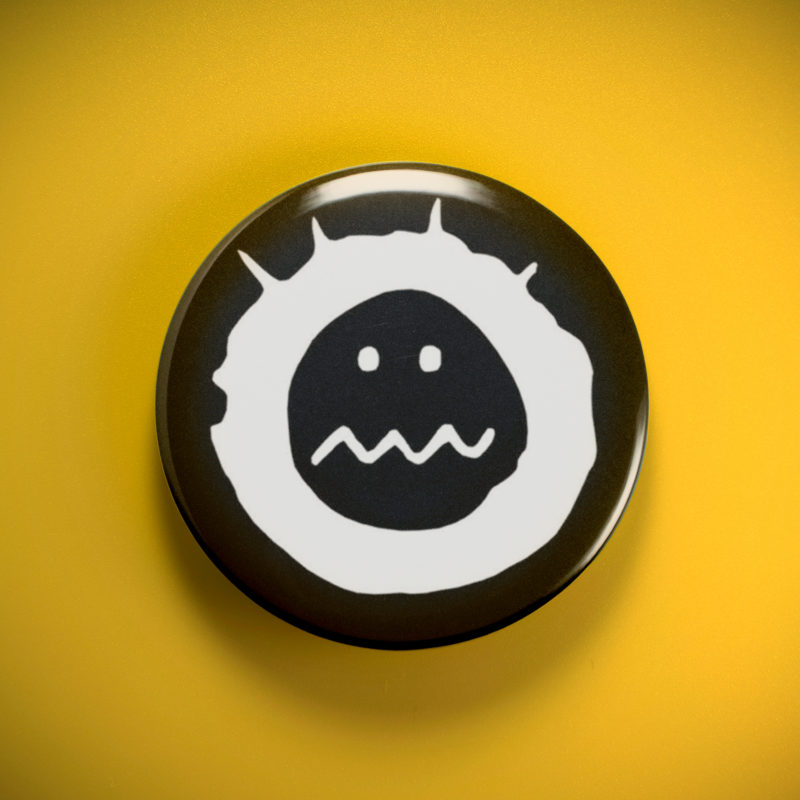 Coal Chamber Old School Smiley 2.25in Pin | 90s Grunge Nu Metal Album Art