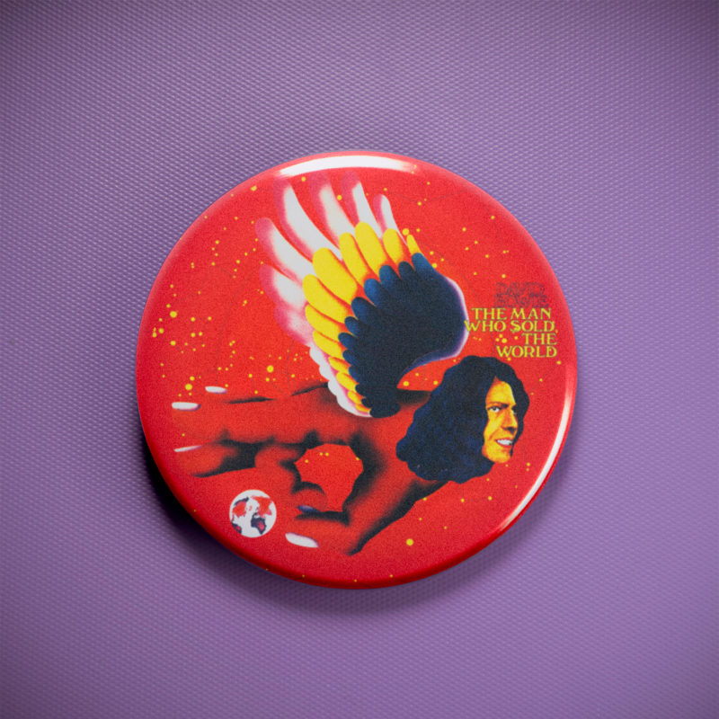 David Bowie Man Who Sold World 2.25in Pin | 70s Glam Rock Album Art