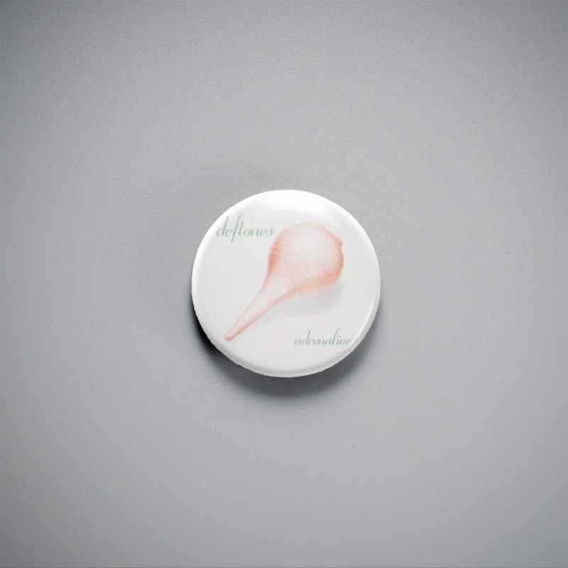 Deftones Adrenaline 1in Pin | 90s Alt-Metal Seashell Album Art