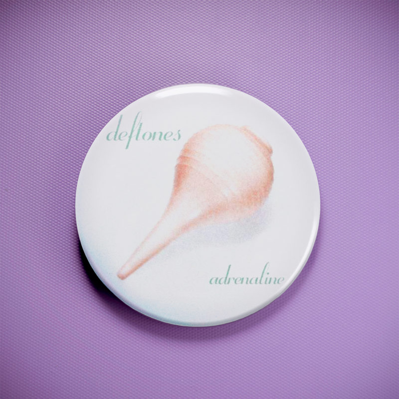 Deftones Adrenaline 2.25in Pin | 90s Alt-Metal Album Art