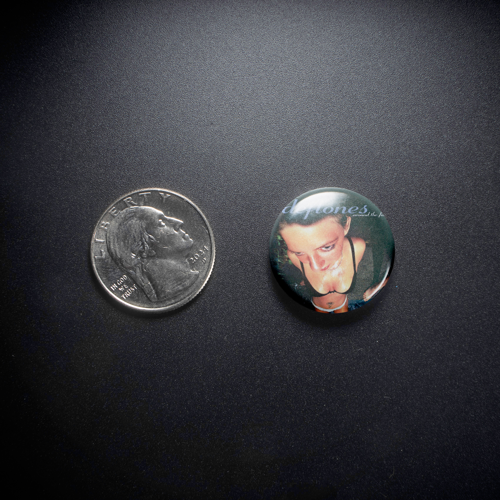 Deftones Self Titled 1in Pin | Dark 00s Alt-Metal Album Art - Image 3