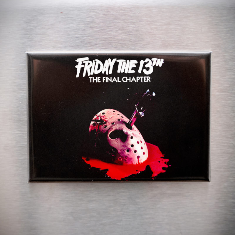 Friday The 13th Final Chapter Poster 3.5x2.5in Magnet | Jason's Brutal Demise Art