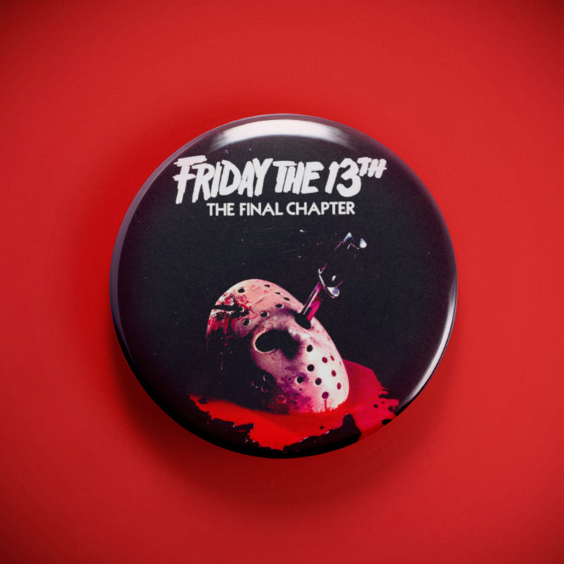 Friday The 13th Final Chapter 2.25in Pin | Jason's Brutal Slasher Climax Merch