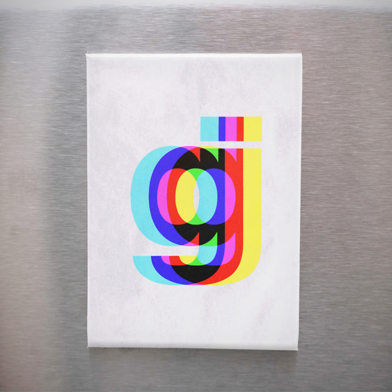 Glassjaw CMYK Logo 2.5in Magnet | 90s Emo Band Logo Album Art