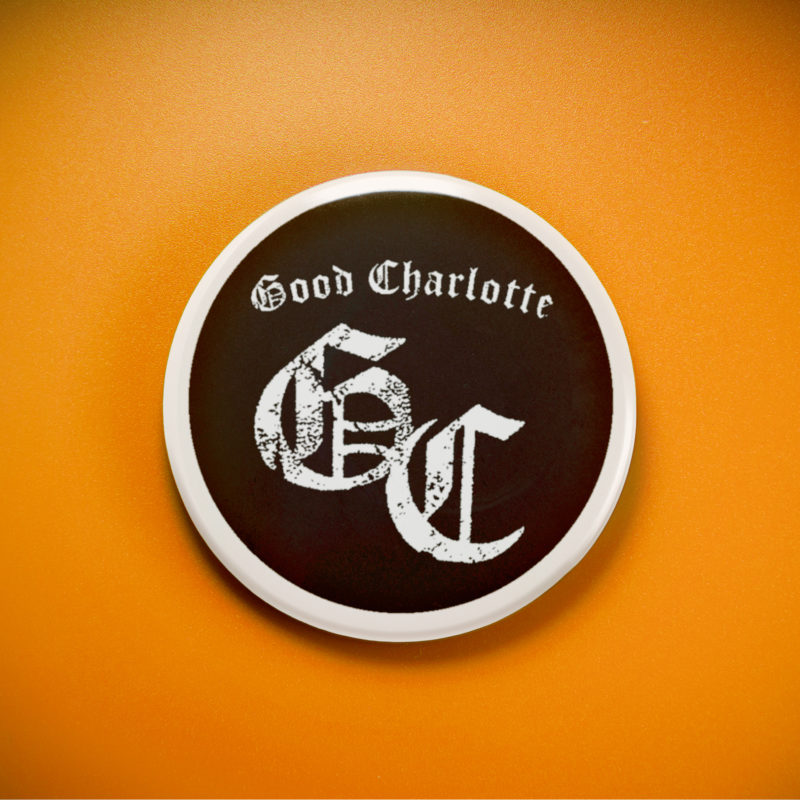 Good Charlotte GC Logo 2.25in Pin | 00s Emo Pop Punk Band Logo