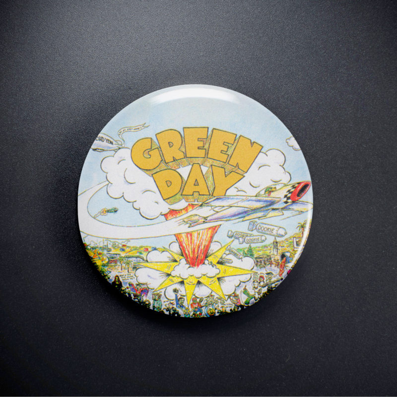 Green Day Dookie 2.25in Pin | 90s Punk Rock Album Art