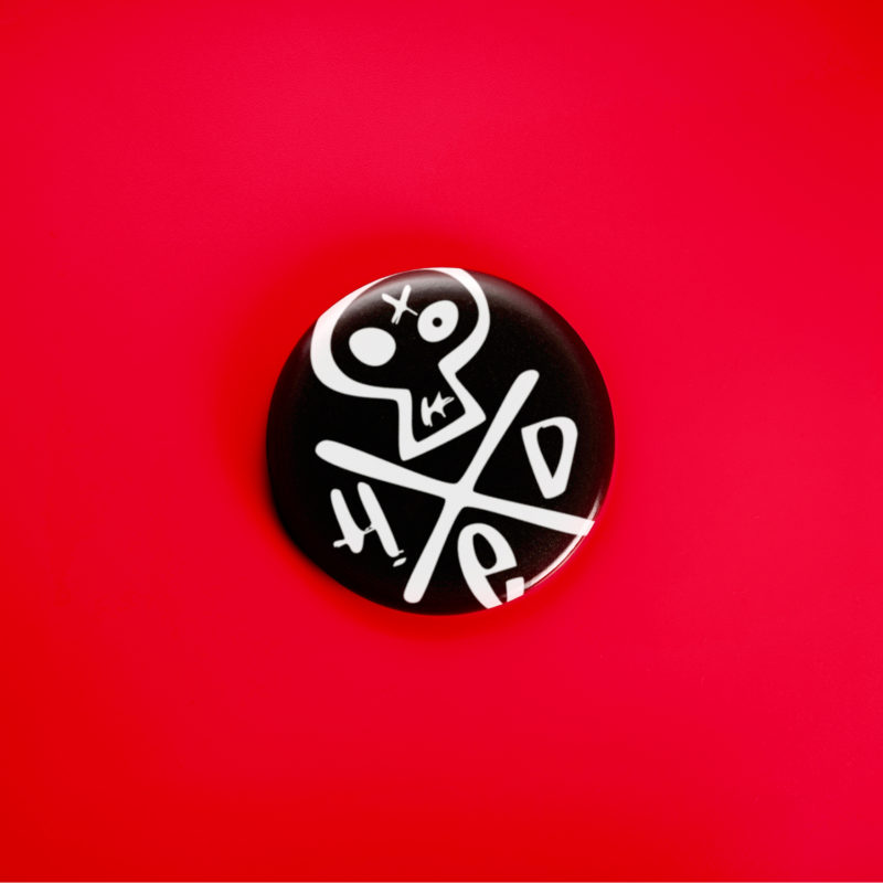 (hed)p.e. Skull Logo 1.5in Pin | 90s Nu-Metal Album Art