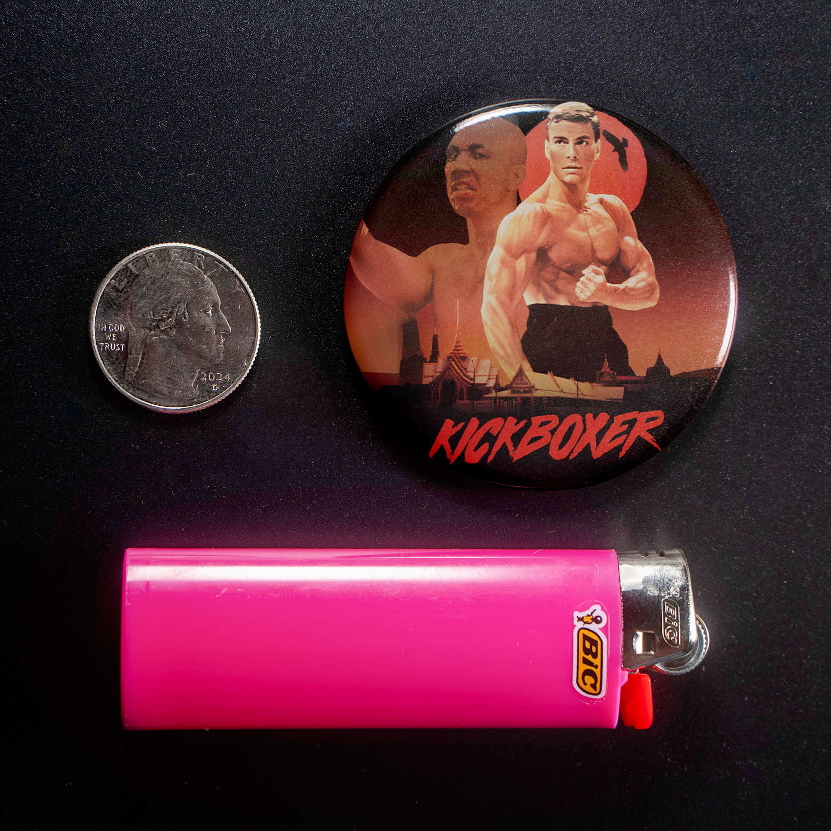 Kickboxer Movie Poster 1.5in Pin | Jean-Claude Van Damme 80s Martial Arts - Image 3