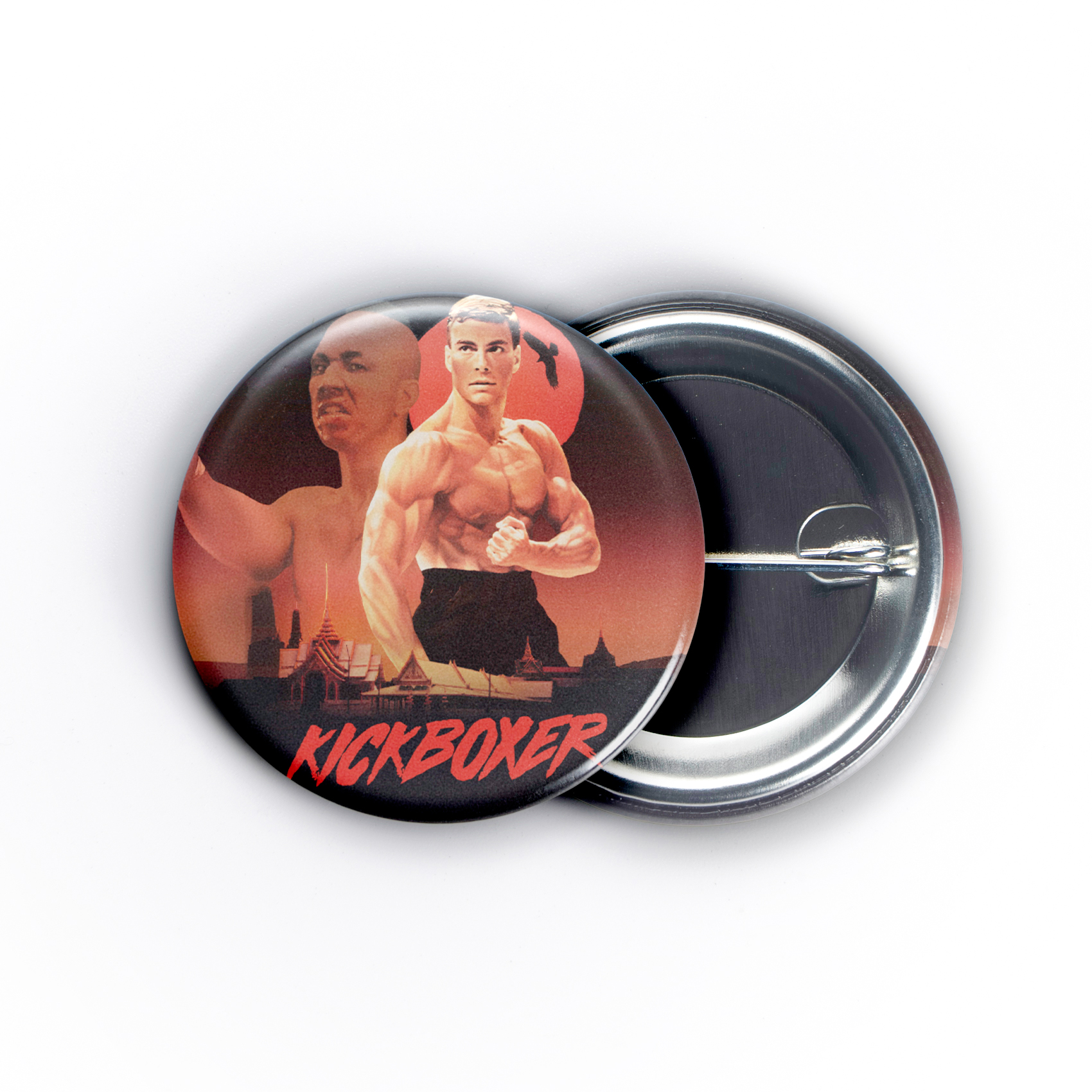 Kickboxer Movie Poster 1.5in Pin | Jean-Claude Van Damme 80s Martial Arts - Image 4