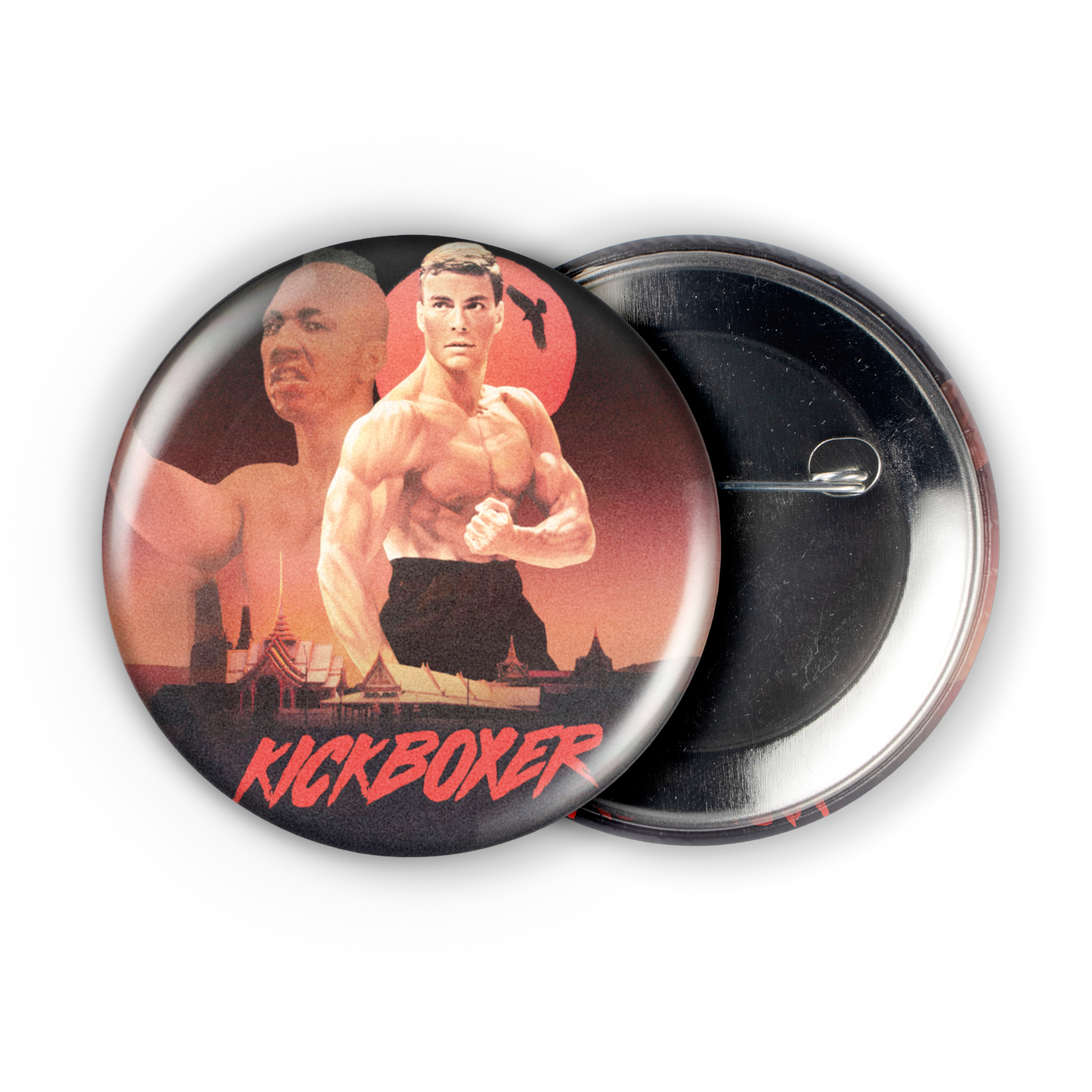 Kickboxer Movie Poster 2.25in Pin | Jean-Claude Van Damme 80s Martial Arts - Image 3