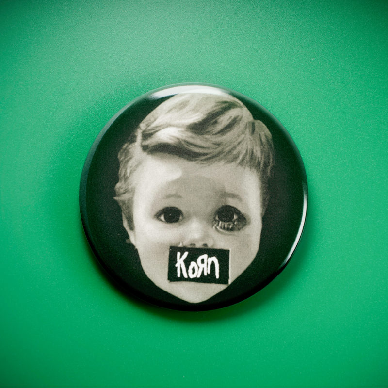Korn BabyDollHead 2.25in Pin | 90s Nu-Metal Album Art