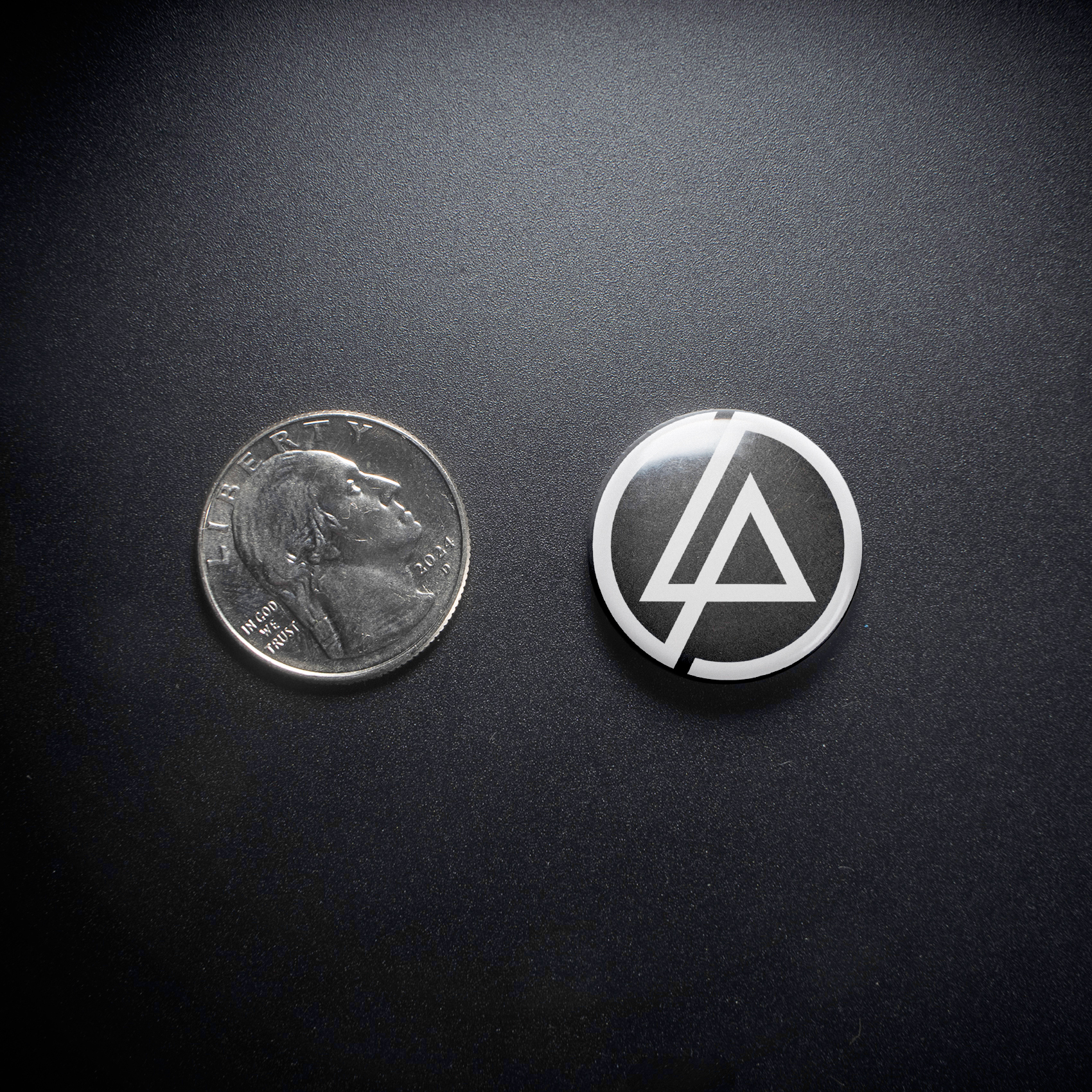 Linkin Park LP Logo 1in Pin | 2000s Nu-Metal Album Art - Image 3