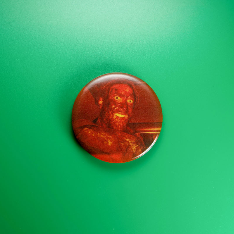 Mandy Bloody Face 1.5in Pin | Nicolas Cage 2010s Cult Horror