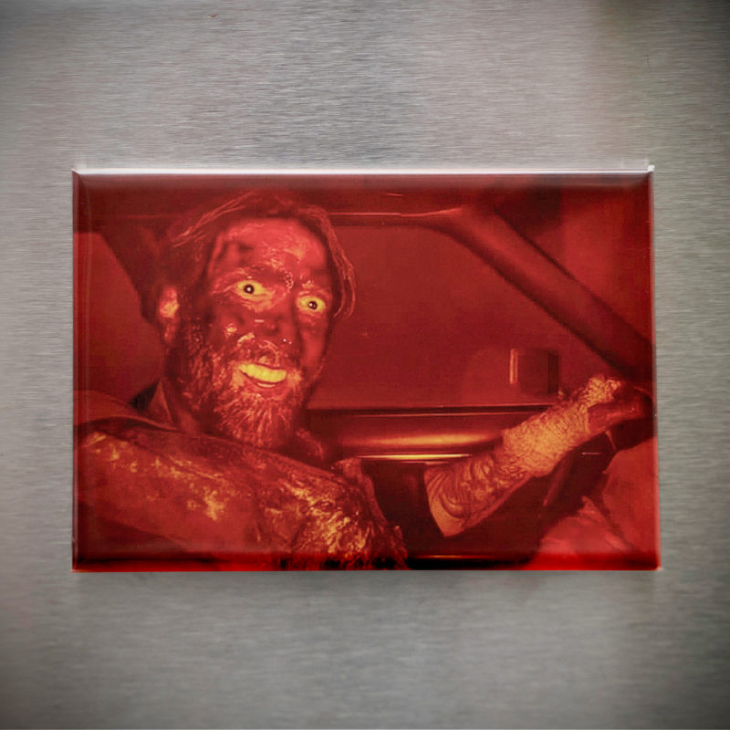 Mandy Bloody Face 2.5x3.5in Magnet | Nicolas Cage 2010s Cult Horror