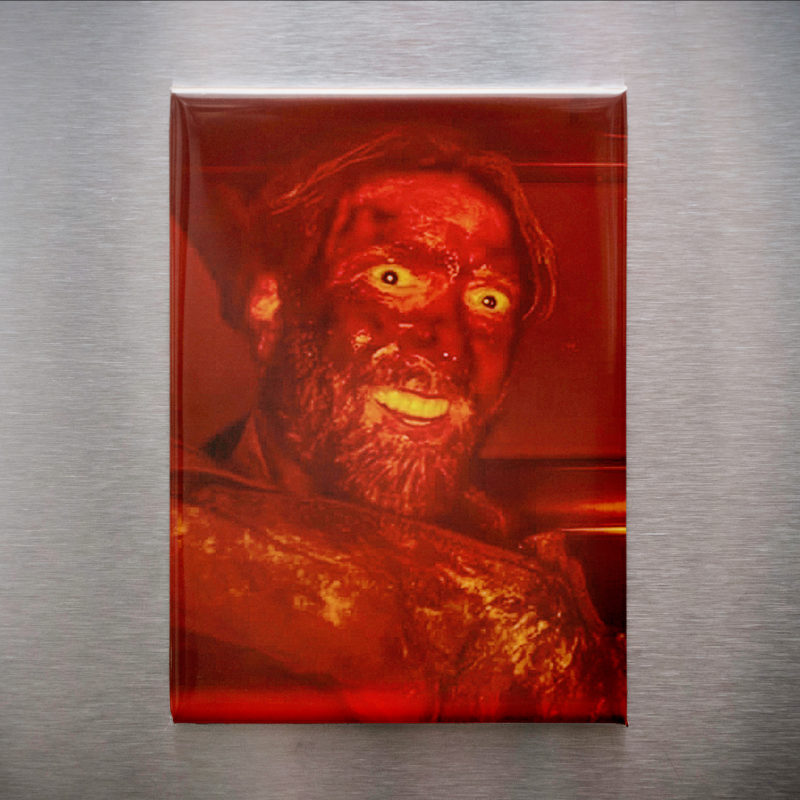 Mandy Bloody Face 2.5x3.5in Magnet | Nicolas Cage 2010s Cult Horror