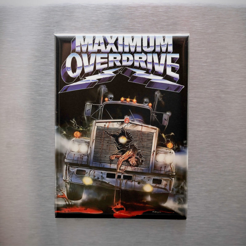 Maximum Overdrive Movie Poster 2.5x3.5in Magnet | Stephen King 80s Sci-Fi Horror