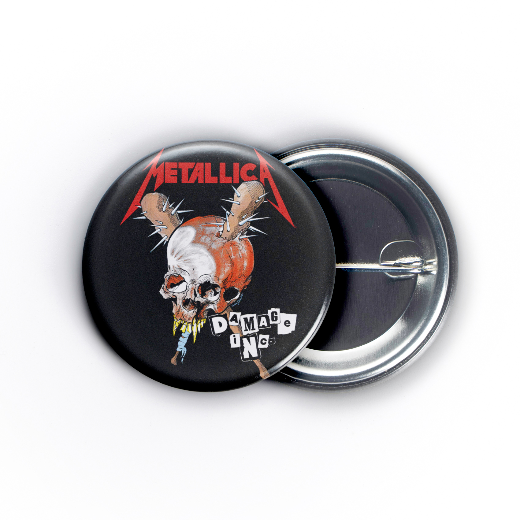 Metallica Damage Inc 1.5in Pin | 80s Thrash Metal Album Art - Image 4