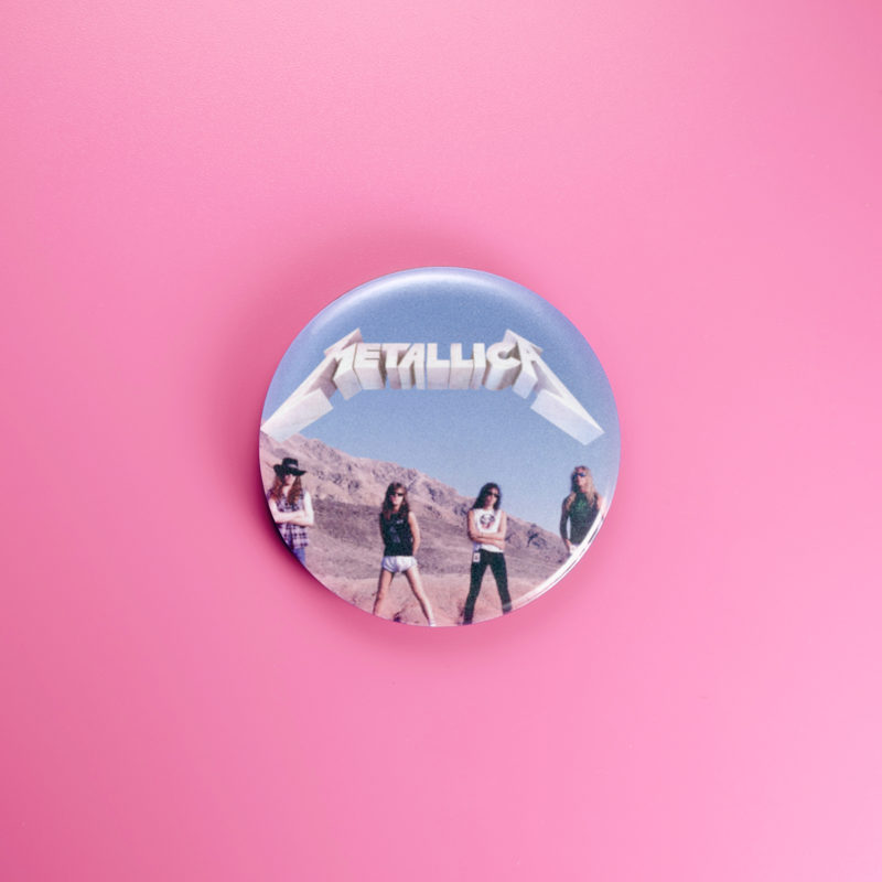 Metallica Desert Dudes 1.5in Pin | 80s/90s Thrash Metal Album Art