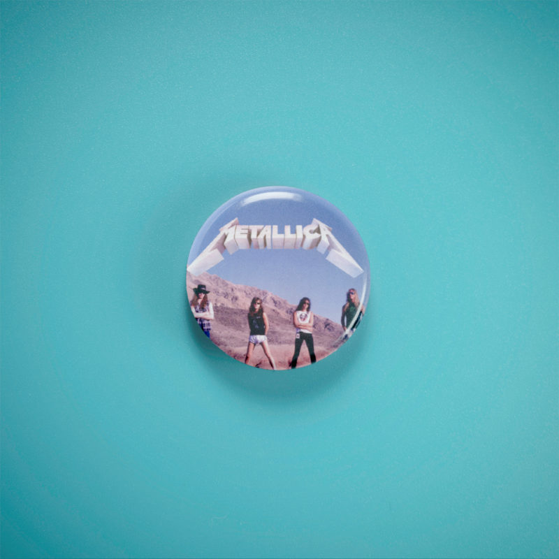 Metallica Desert Dudes 1in Pin | 80s/90s Thrash Metal Album Art