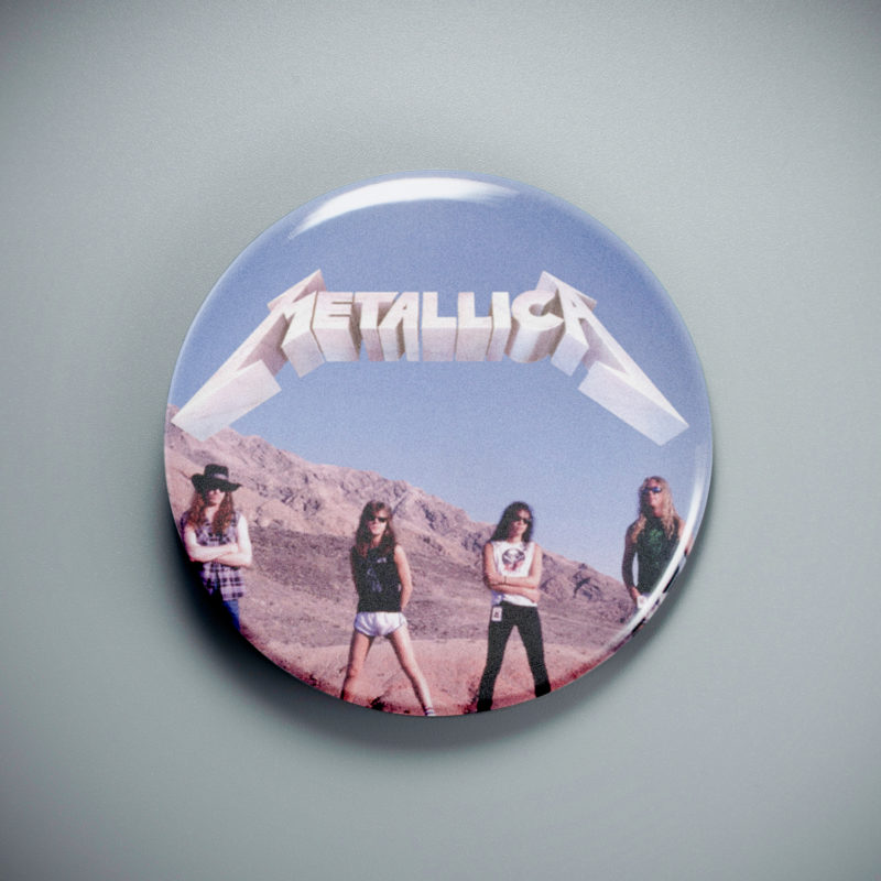 Metallica Desert Dudes 2.25in Pin | 80s/90s Thrash Metal Album Art