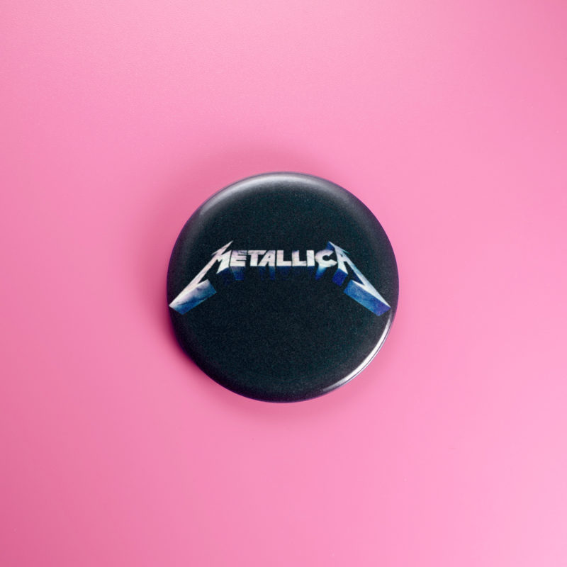 Metallica Logo 1.5in Pin | 80s/90s Thrash Metal Band Logo