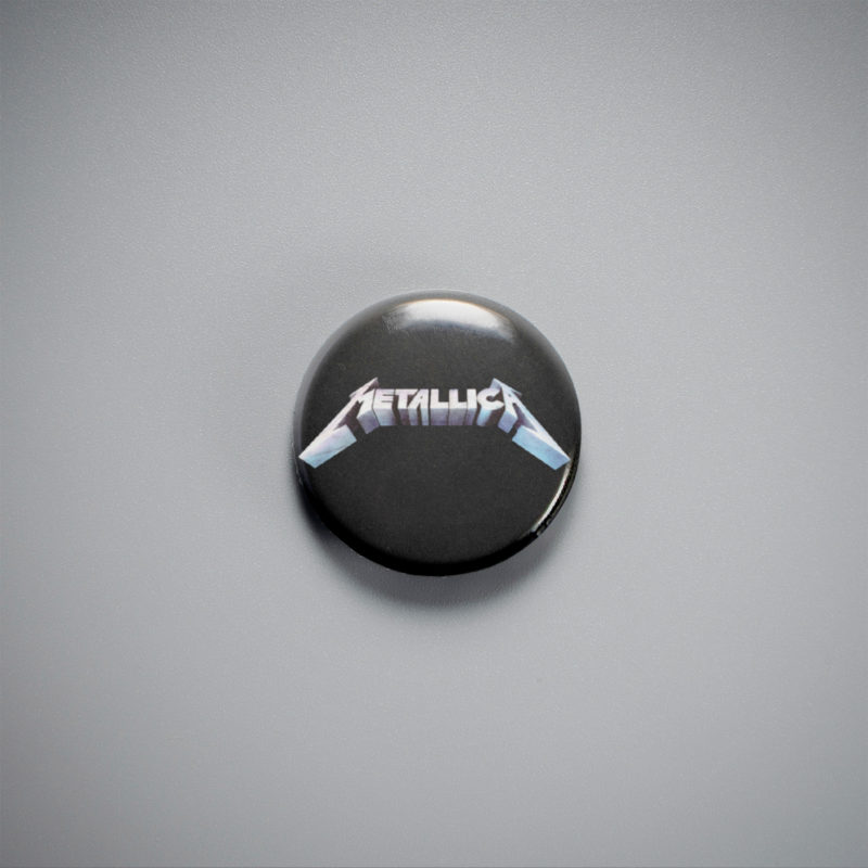 Metallica Logo 1in Pin | 80s/90s Thrash Metal Album Art