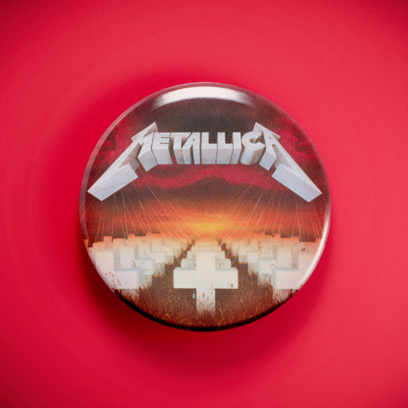 Metallica Master Of Puppets 2.25in Pin | 80s Thrash Metal Album Art