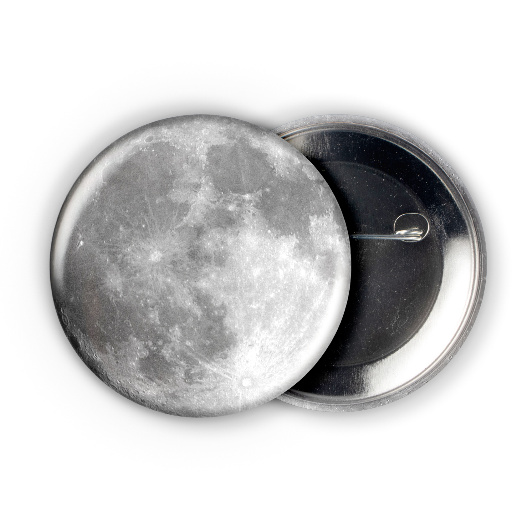 Moon 2.25in Pin | Contemporary Celestial Astronomy Art - Image 3