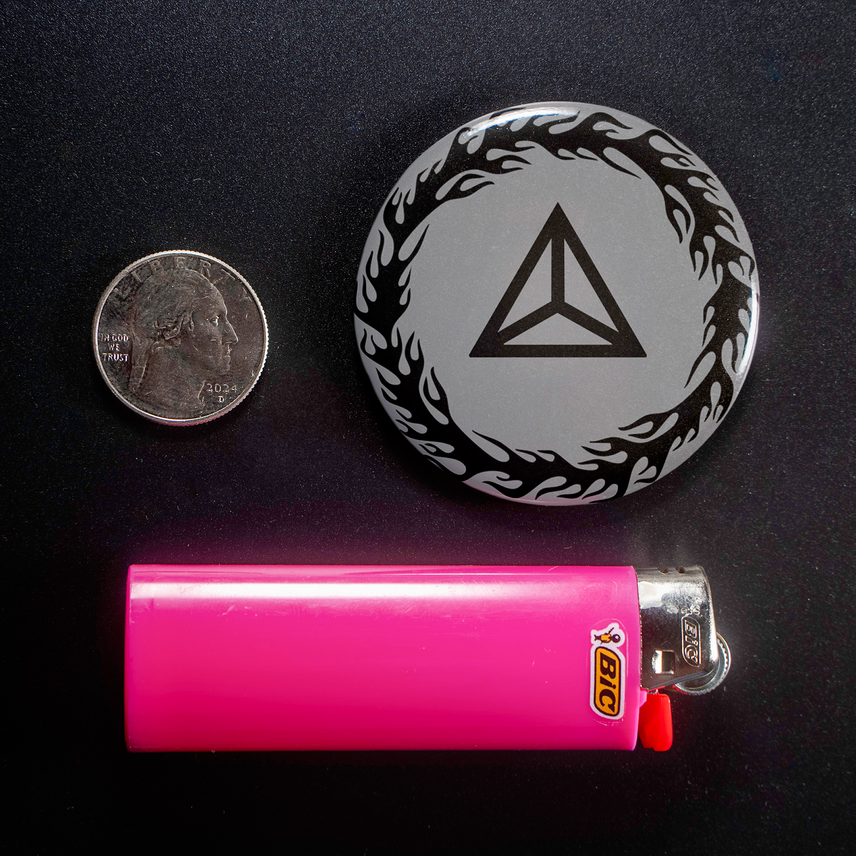 Mudvayne Triangle Logo 1.5in Pin | Tribal Nu-Metal 00s Album Art - Image 3
