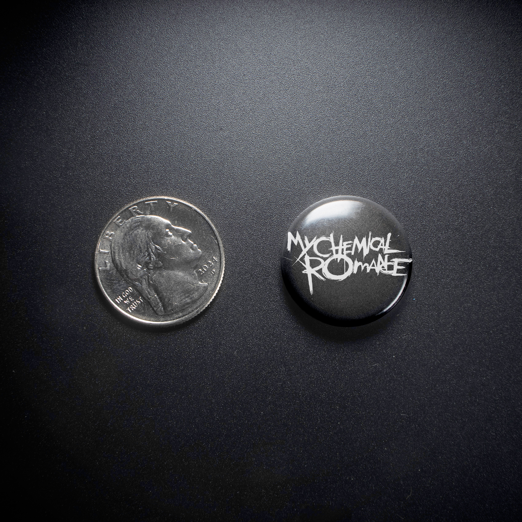 My Chemical Romance Black Parade Logo 1in Pin | Emo Rock Album Art Mid 2000s - Image 3