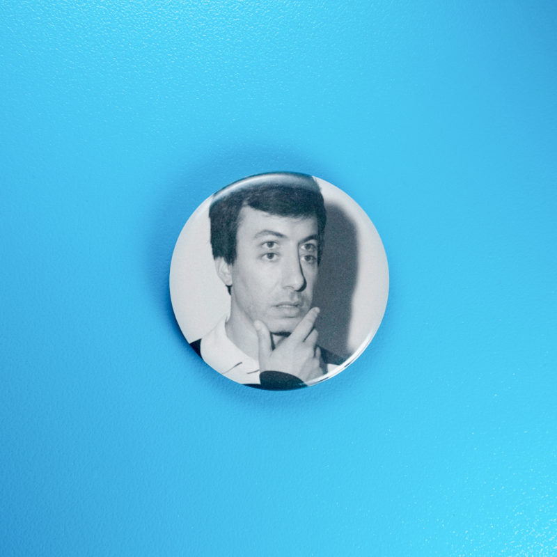 Nathan Fielder Four Eyes 1.5in Pin | Surreal 2010s Comedy Portrait