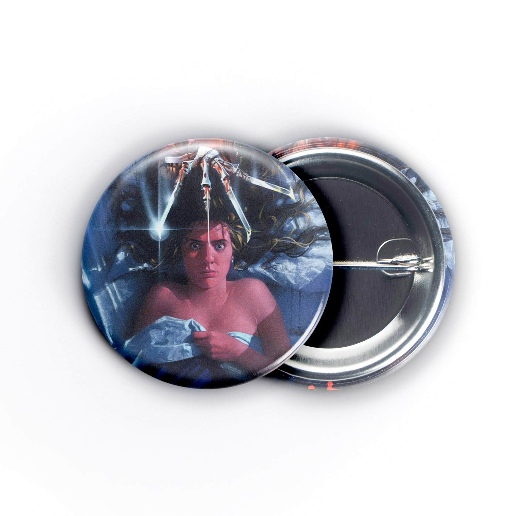 Nightmare On Elm St Movie Poster 1.5in Pin | Freddy Krueger 80s Slasher Horror - Image 4