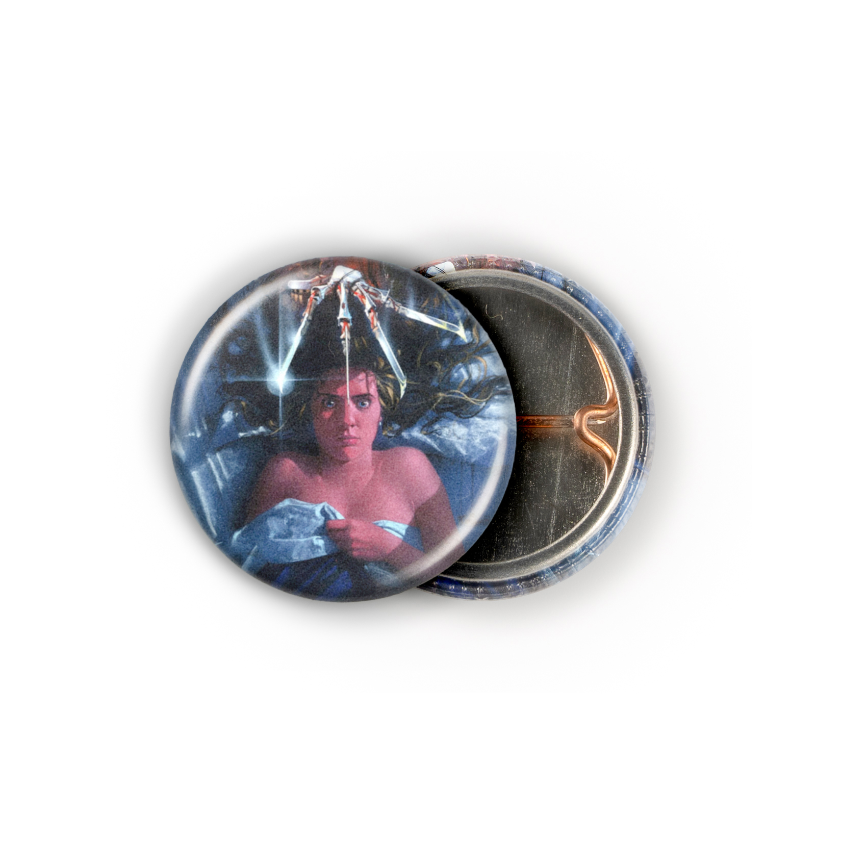 Nightmare On Elm St Movie Poster 1in Pin | Freddy Krueger 80s Slasher - Image 4