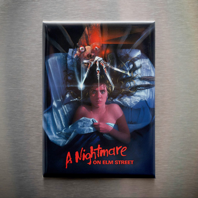 Nightmare On Elm St Movie Poster 2.5x3.5in Magnet | Freddy Krueger 80s Horror