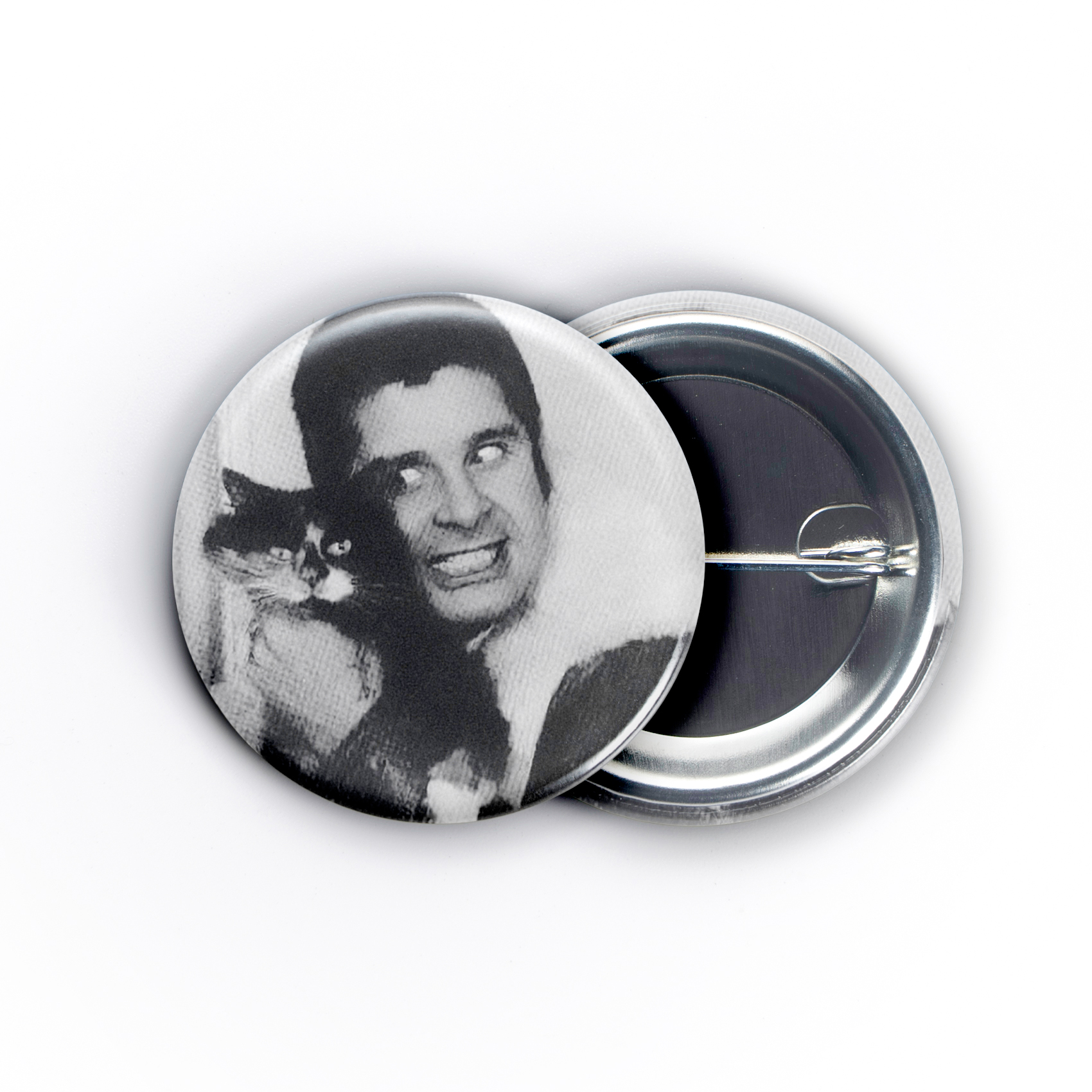 Ozzy Osbourne Kitten 1.5in Pin | 70s Rock Whimsical Portrait - Image 4