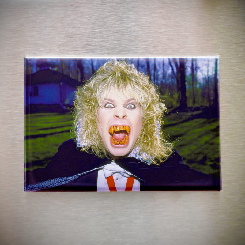 Ozzy Osbourne Halloween 2.5x3.5in Fridge or Locker Magnet | Campy 80s Metal Horror Art