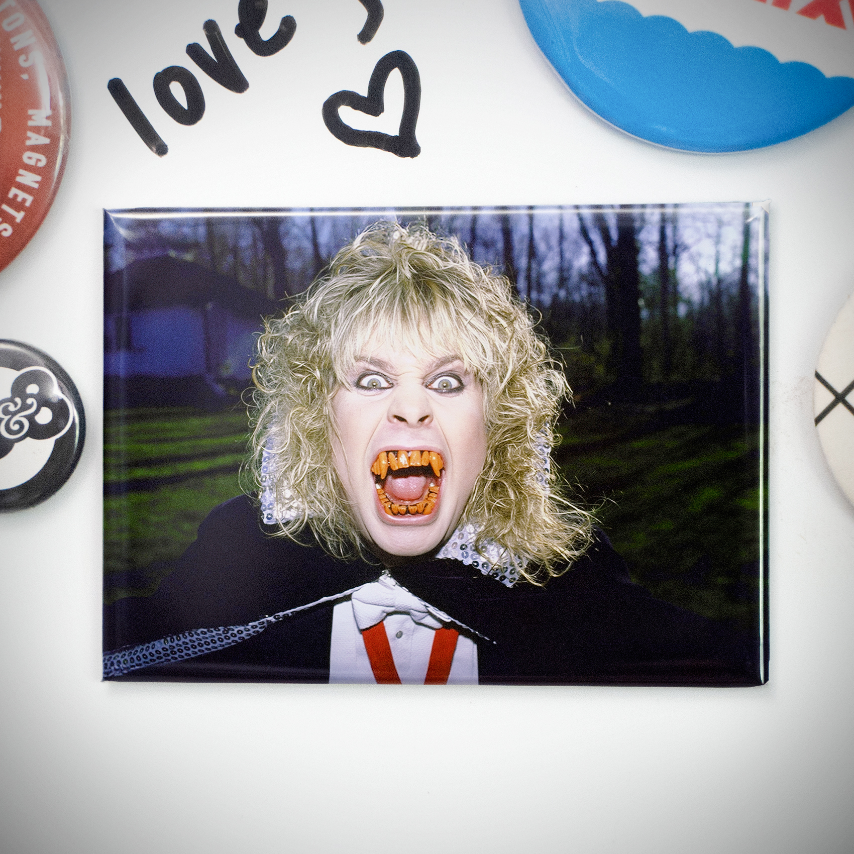 Ozzy Osbourne Halloween 2.5x3.5in Fridge or Locker Magnet | Campy 80s Metal Horror Art - Image 4