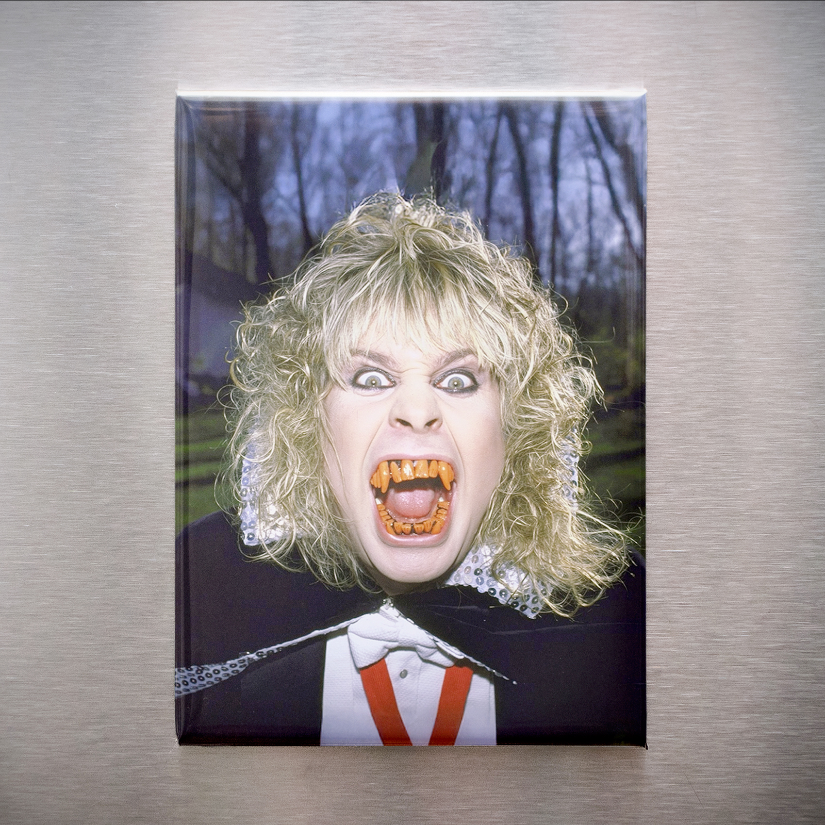 Ozzy Osbourne Halloween 2.5x3.5in Magnet | 80s Rock Vampire Horror Camp Art