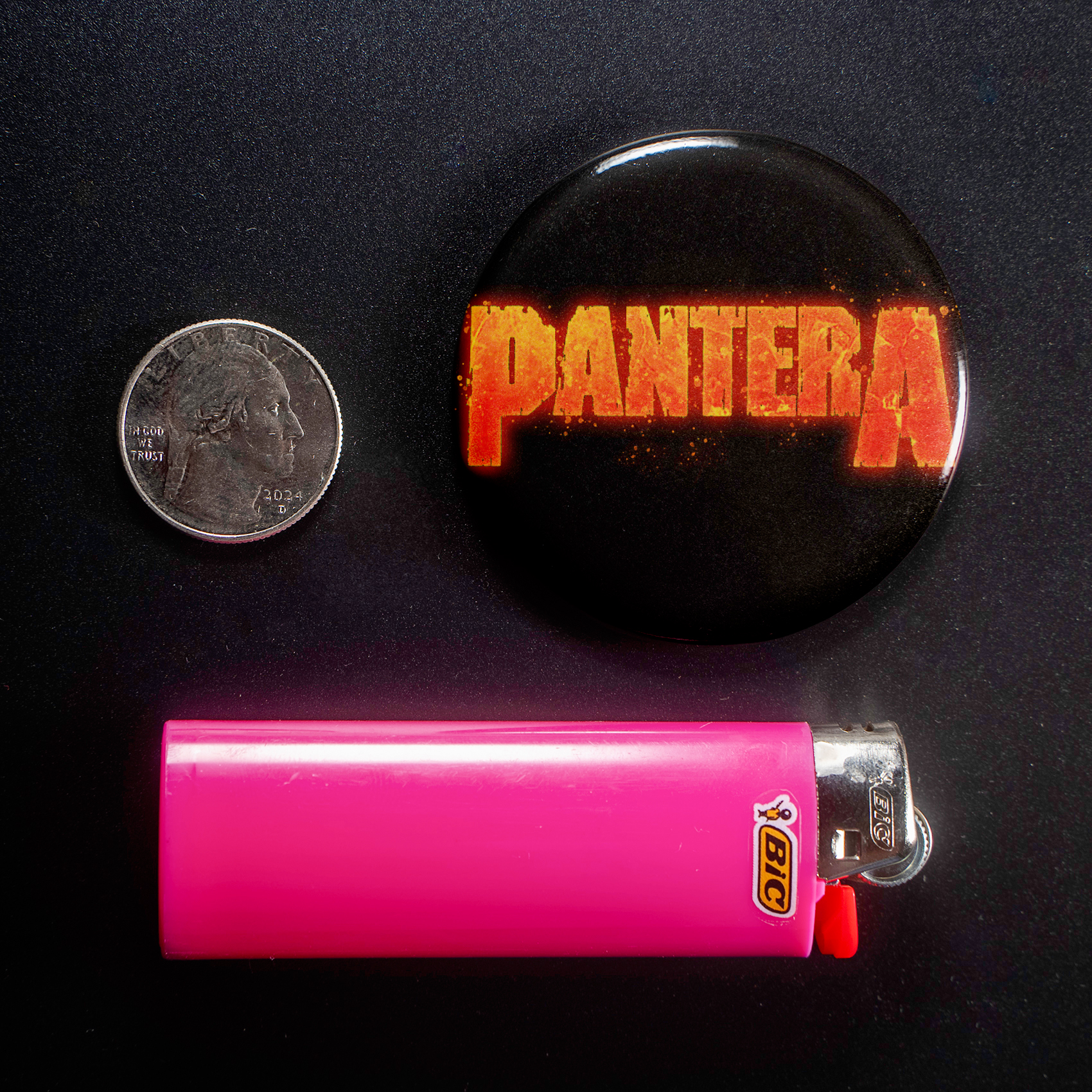 Pantera Fire Logo 1.5in Pin | 90s Groove Metal Band Logo - Image 3
