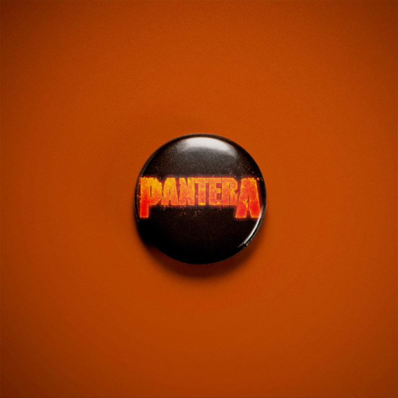 Pantera Fire Logo 1in Pin | 90s Groove Metal Band Logo