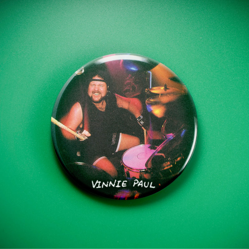Pantera Vinnie 2.25in Pin | Vinnie Paul 90s Groove Metal